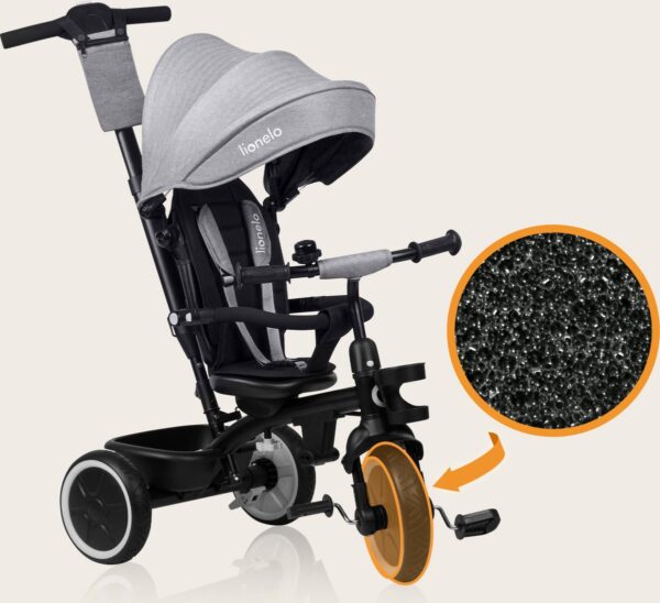 Autokreslini.lv | BERRY stumjams trīsritenis bērniem krāsa GREY STONE bilde #35