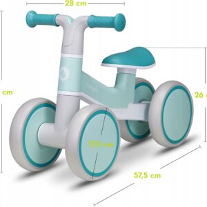 Lionelo VILLY līdzsvara velosipēds krāsa GREEN TURQUOISE