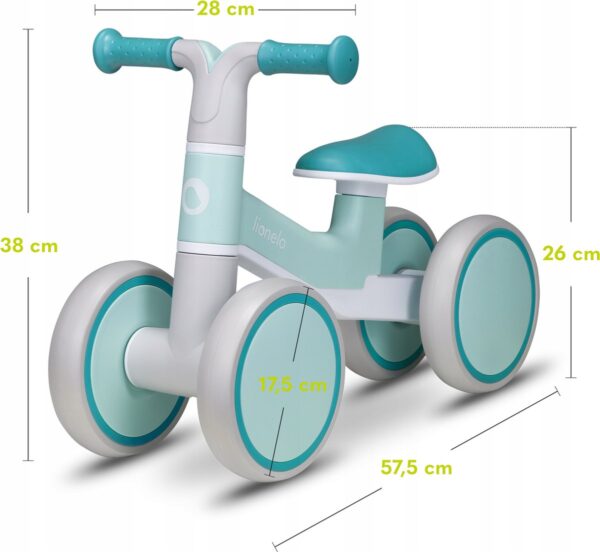 Autokreslini.lv | VILLY līdzsvara velosipēds krāsa GREEN TURQUOISE bilde #3