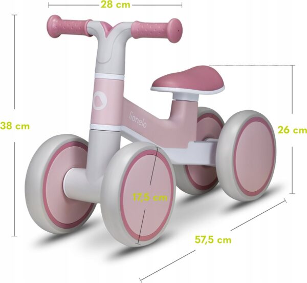 Autokreslini.lv | VILLY līdzsvara velosipēds krāsa PINK ROSE bilde #9