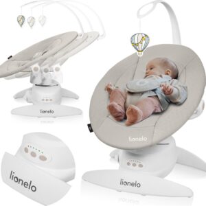 Lionelo IRIS mazuļu šūpuļkrēsliņš krāsa BEIGE SAND