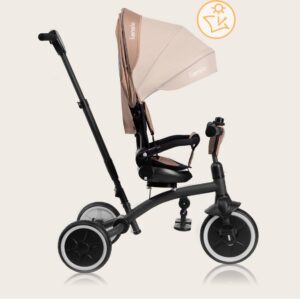 Lionelo TRIS PLUS stumjamais trīsritenis krāsa BEIGE SAND