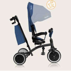 Lionelo TRIS PLUS stumjamais trīsritenis krāsa BLUE DENIM