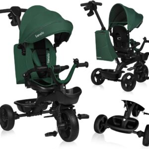 Lionelo KORI stumjamais trīsritenis bērniem krāsa GREEN EMERALD