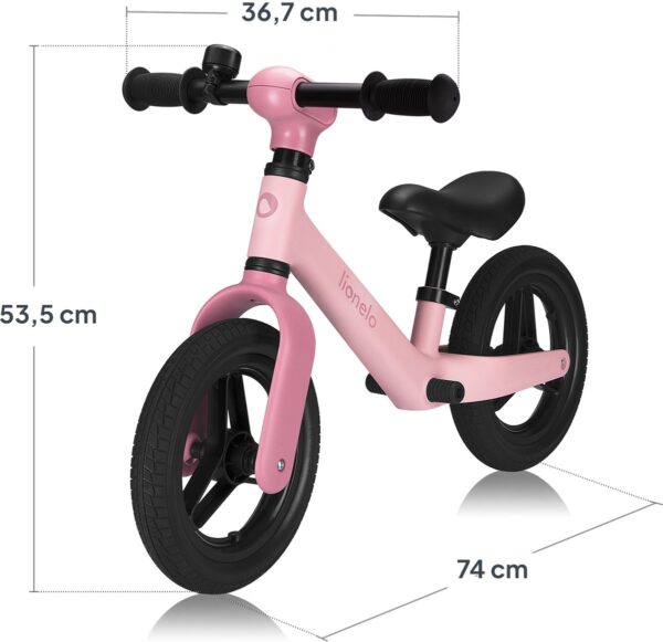 Autokreslini.lv | TONI līdzsvara velosipēds krāsa PINK ROSE bilde #23