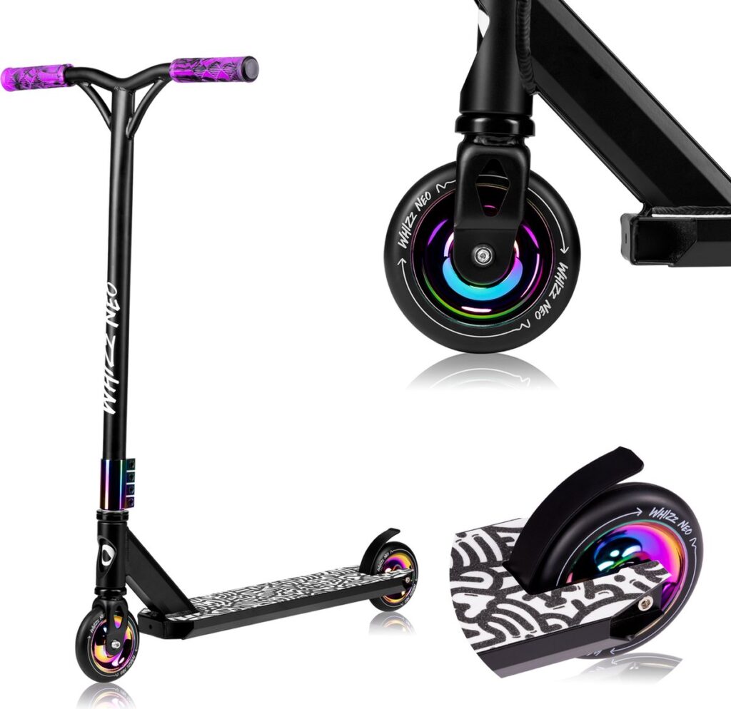 Lionelo WHIZZ skrejritenis krāsa NEO BLACK CARBON MULTICOLOR