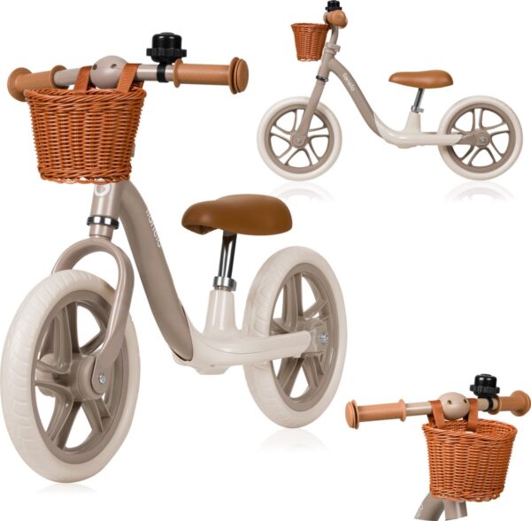 Autokreslini.lv | ALEX PLUS līdzsvara velosipēds bērniem krāsa BEIGE SAND bilde #1