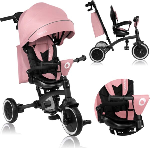 Autokreslini.lv | TRIS PLUS stumjamais trīsritenis krāsa PINK ROSE bilde #1