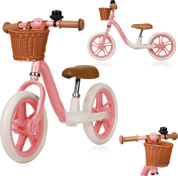 Autokreslini.lv | ALEX PLUS līdzsvara velosipēds bērniem krāsa PINK ROSE bilde #1
