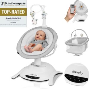 Lionelo BELLA SET mazuļu šūpuļkrēsliņa komplekts krāsa GREY CONCRETE