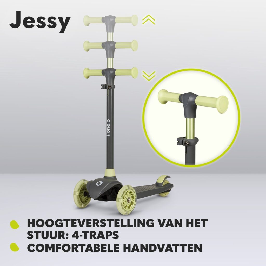 Lionelo JESSY skrejritenis krāsa GREY GREEN