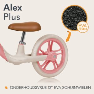 Lionelo ALEX PLUS līdzsvara velosipēds bērniem krāsa PINK ROSE