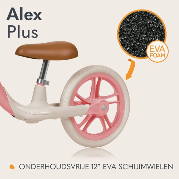 Autokreslini.lv | ALEX PLUS līdzsvara velosipēds bērniem krāsa PINK ROSE bilde #23