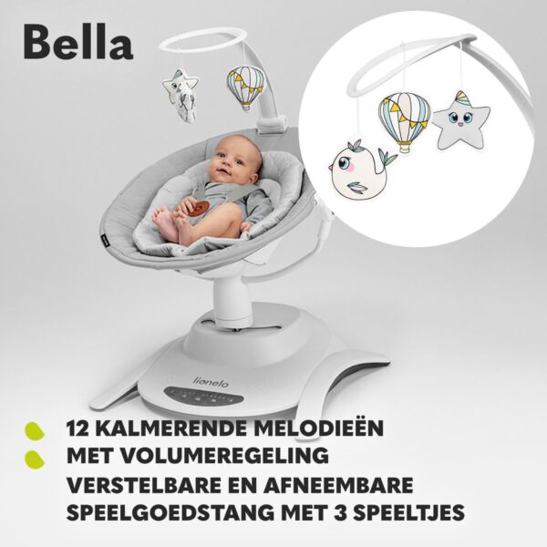 Autokreslini.lv | BELLA mazuļu šūpuļkrēsliņš krāsa GREY CONCRETE bilde #11