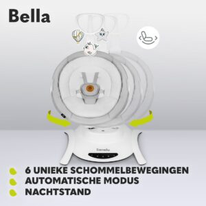 Lionelo BELLA mazuļu šūpuļkrēsliņš krāsa GREY CONCRETE