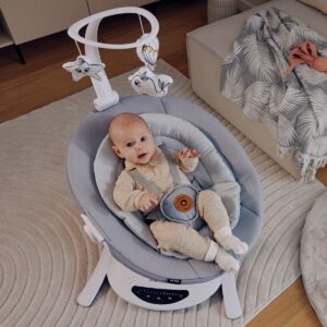 Lionelo BELLA SET mazuļu šūpuļkrēsliņa komplekts krāsa GREY CONCRETE