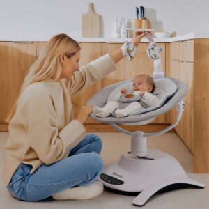 Lionelo BELLA SET mazuļu šūpuļkrēsliņa komplekts krāsa GREY CONCRETE