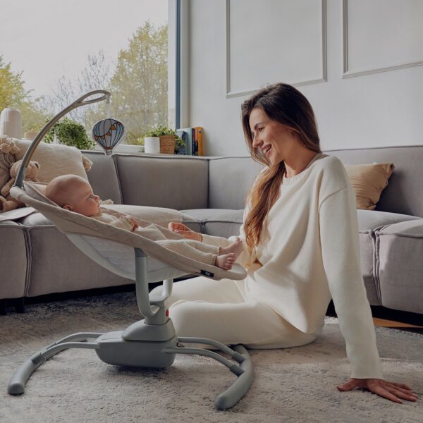 Autokreslini.lv | RIO mazuļu šūpuļkrēsliņš krāsa BEIGE LATTE bilde #35