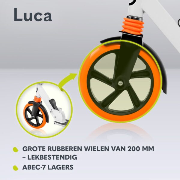 Autokreslini.lv | LUCA skrejritenis krāsa WHITE ORANGE bilde #15