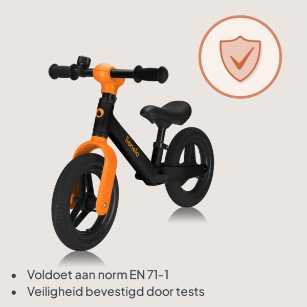 Autokreslini.lv | TONI līdzsvara velosipēds krāsa BLACK ORANGE bilde #11