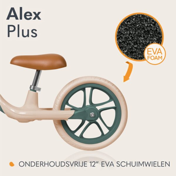 Autokreslini.lv | ALEX PLUS līdzsvara velosipēds bērniem krāsa GREEN FOREST bilde #11