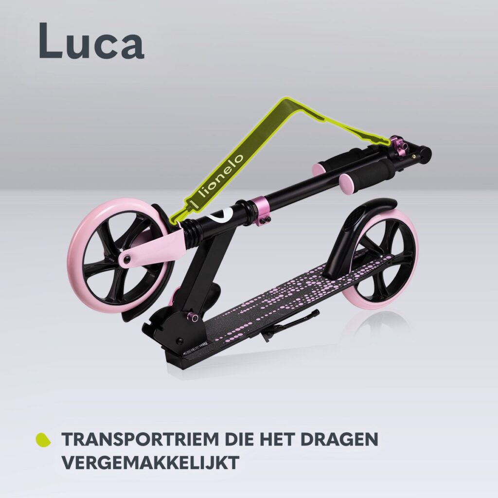 Lionelo LUCA skrejritenis krāsa BLACK CARBON PINK