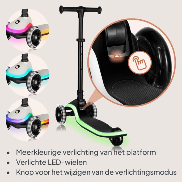 Autokreslini.lv | MEY skrejritenis bērniem ar LED gaismiņām krāsa BLACK ONYX bilde #31
