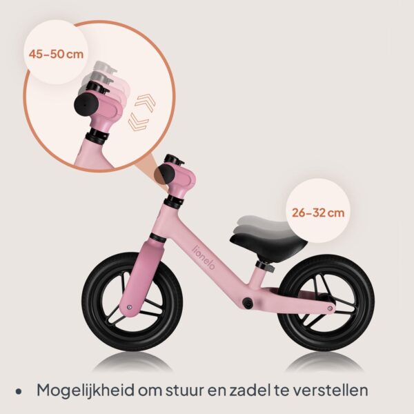 Autokreslini.lv | TONI līdzsvara velosipēds krāsa PINK ROSE bilde #11