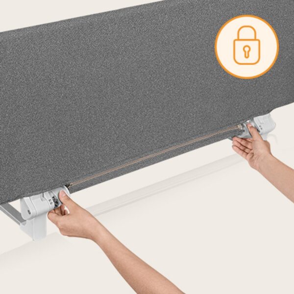 Autokreslini.lv | LORA XL gultas malas aizsargs krāsa GREY STONE bilde #11