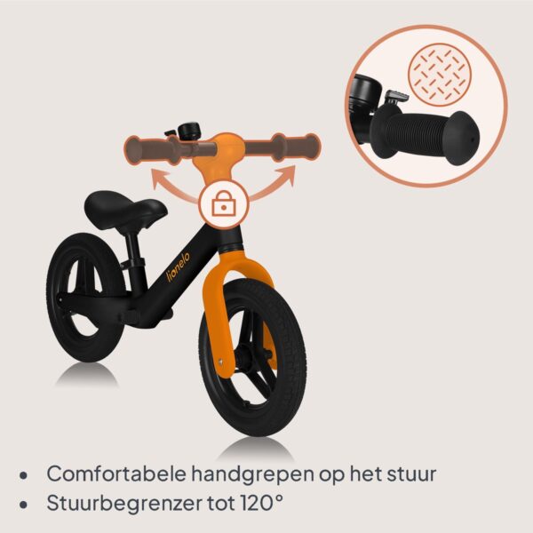 Autokreslini.lv | TONI līdzsvara velosipēds krāsa BLACK ORANGE bilde #15