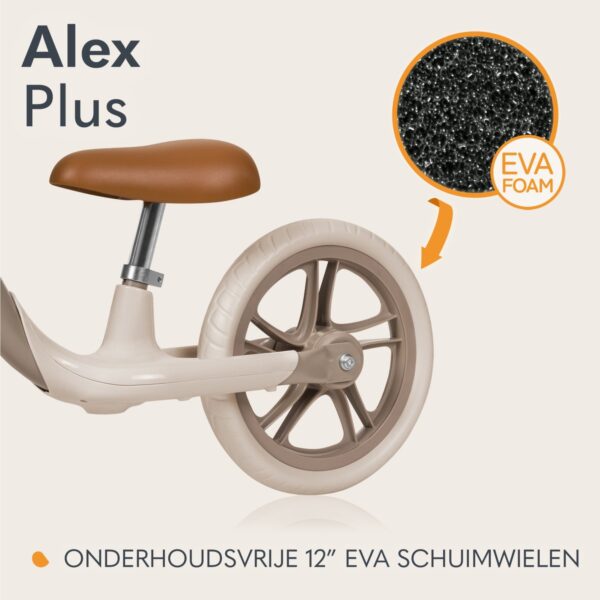 Autokreslini.lv | ALEX PLUS līdzsvara velosipēds bērniem krāsa BEIGE SAND bilde #13