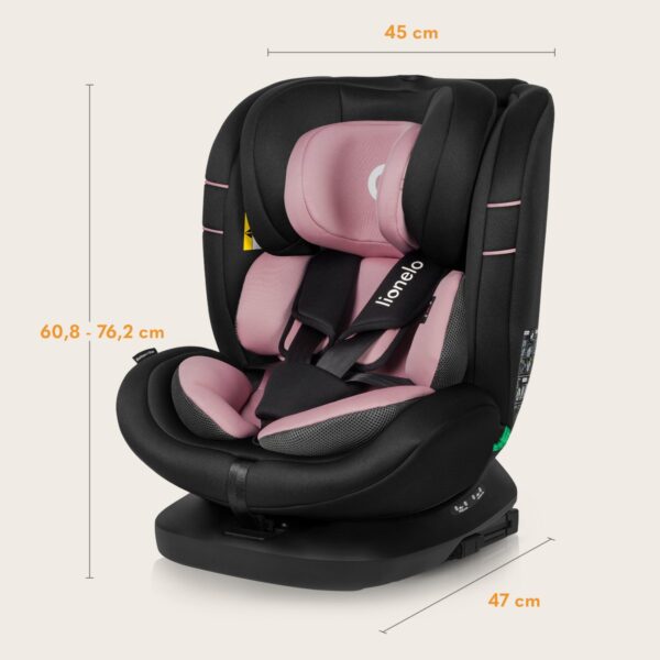 Autokreslini.lv | Bastiaan I-Size autokrēsliņš bērniem 40-150cm krāsa Pink Rose bilde #21