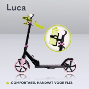 Lionelo LUCA skrejritenis krāsa BLACK CARBON PINK