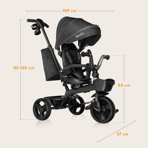 Autokreslini.lv | KORI stumjamais trīsritenis bērniem krāsa GREY STONE bilde #19
