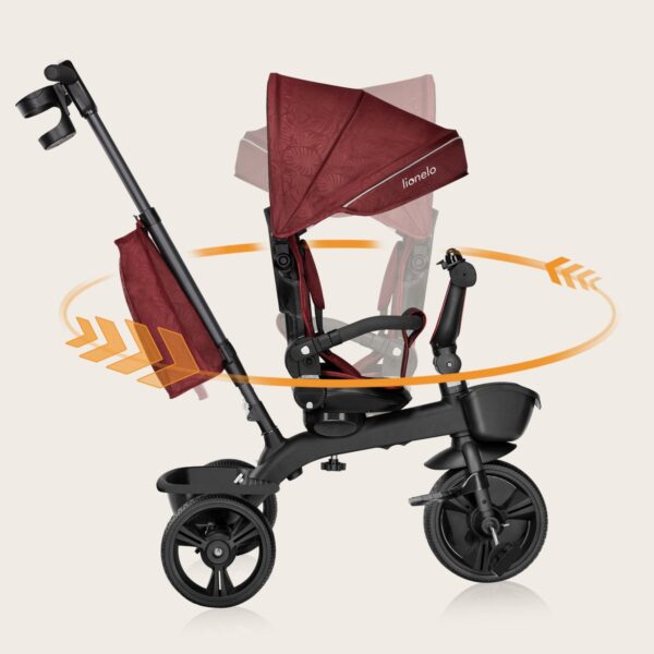 Autokreslini.lv | KORI stumjamais trīsritenis bērniem krāsa RED BURGUNDY bilde #17