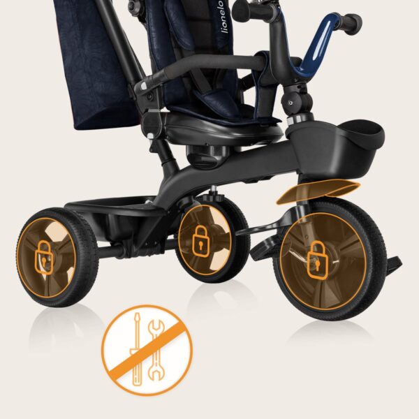 Autokreslini.lv | KORI stumjamais trīsritenis bērniem krāsa BLUE NAVY bilde #13