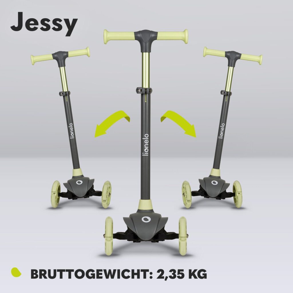 Lionelo JESSY skrejritenis krāsa GREY GREEN