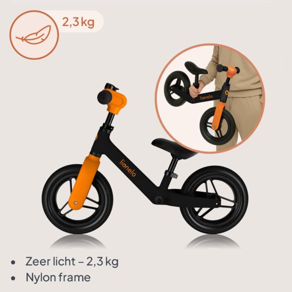 Autokreslini.lv | TONI līdzsvara velosipēds krāsa BLACK ORANGE bilde #27