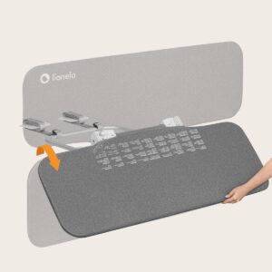 Lionelo LORA gultas malas aizsargs krāsa GREY STONE
