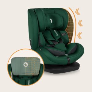 Lionelo Bastiaan I-Size autokrēsliņš bērniem 40-150cm krāsa Green Forest