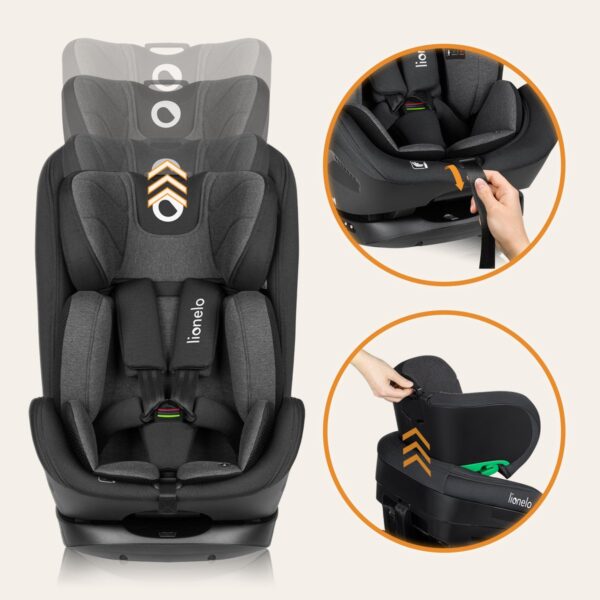 Autokreslini.lv | Harper I-Size autokrēsliņš 76-150cm krāsa Black Carbon Grey bilde #7