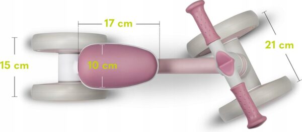 Autokreslini.lv | VILLY līdzsvara velosipēds krāsa PINK ROSE bilde #7
