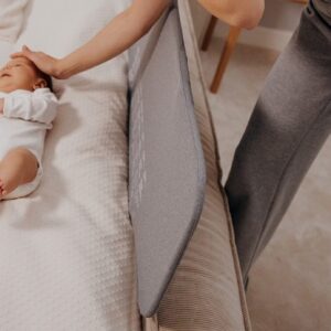 Lionelo LORA gultas malas aizsargs krāsa GREY STONE