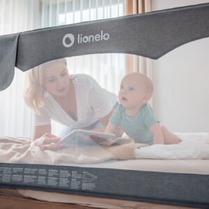 Lionelo HANNA gultas malas aizsargs bērniem krāsa GREY MELANGE