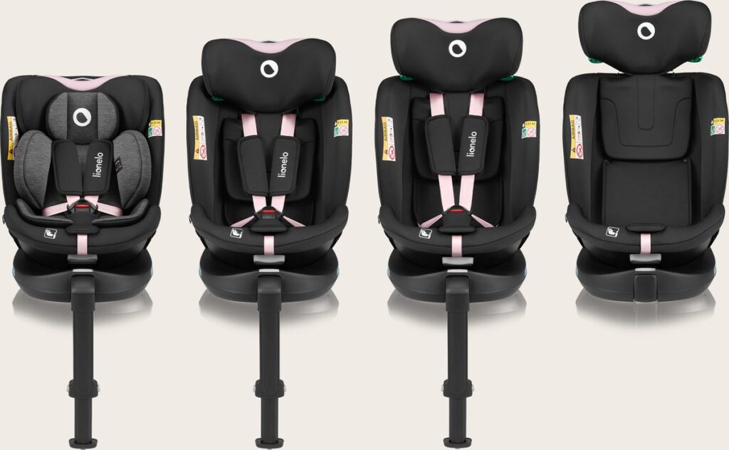 Lionelo Navy I-Size autokrēsliņš 40-150cm krāsa Black Pink