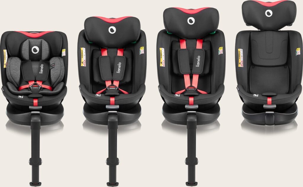 Lionelo Navy I-Size autokrēsliņš 40-150cm krāsa Black Red