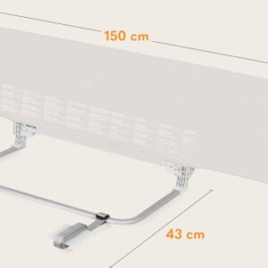 Lionelo LORA XL gultas malas aizsargs krāsa BEIGE SAND