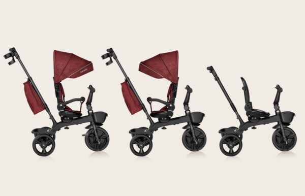 Autokreslini.lv | KORI stumjamais trīsritenis bērniem krāsa RED BURGUNDY bilde #21