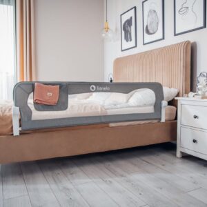 Lionelo EVA gultas malas aizsargs krāsa GREY MELANGE