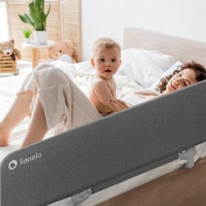 Lionelo LORA XL gultas malas aizsargs krāsa GREY STONE
